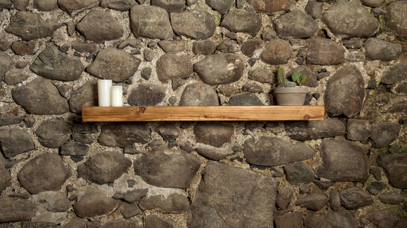 Rosewood Finish Rustic Air-Dried Fireplace Beam Stove Mantle Piece Floating Shelf